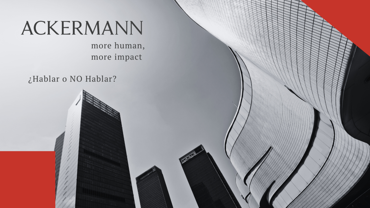 ¿Hablar o NO Hablar?